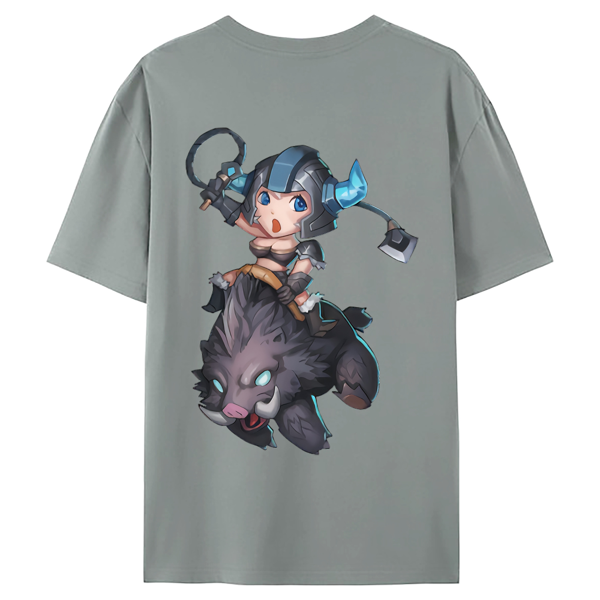 （画像用） リーグ・オブ・レジェンド League of Legends LOL 綿100％ メンズ半袖Tシャツ（バックプリント） 通気性